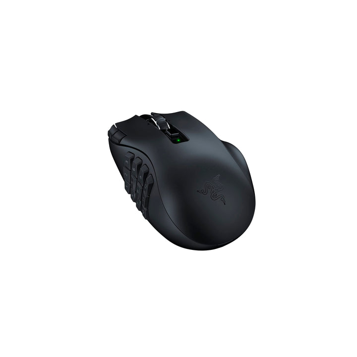 Razer Naga V2 HyperSpeed - Wireless MMO Gaming Mouse with 19 Programmable Buttons, Black