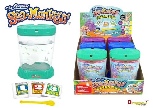 Sea Monkeys Ocean Zoo - Educational Science Kit for Kids 5-10