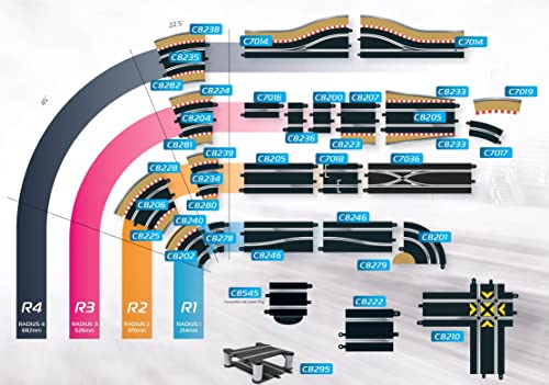 Scalextric Elevated Track Crossover Section 1:32 Scale Accessory (C8295)
