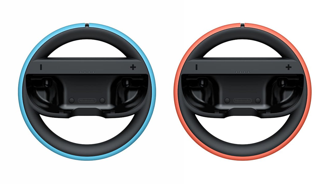 Nintendo Joy-Con 2 Wheel Pair - Light Blue & Light Red Steering Accessories for Racing Games