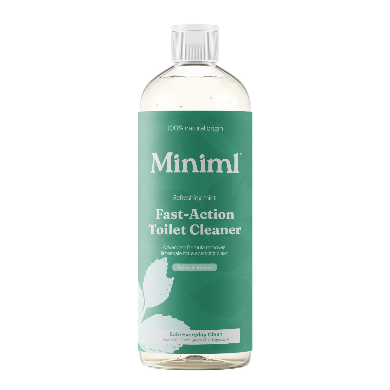 Miniml Fast-Action Toilet Cleaner - Refreshing Mint | 750ml Liquid | Biodegradable 1