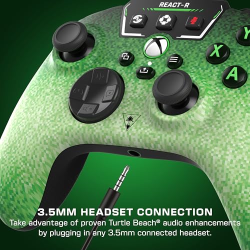 Turtle Beach REACT-R Wired Gaming Controller with Audio Controls & Mappable Buttons for Xbox Series X|S, Xbox One, PC