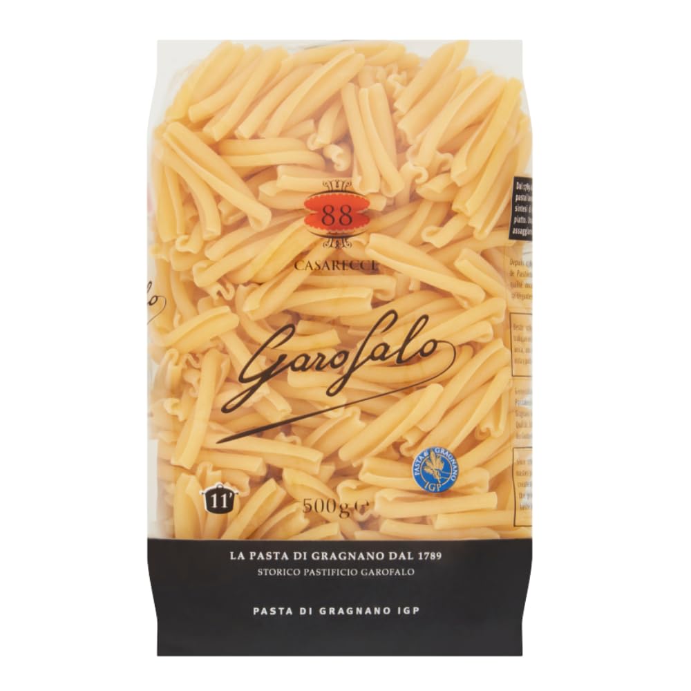 Garofalo Casarecce Dry Pasta - 100% Durum Wheat Semolina | Cooks Al Dente | 500g