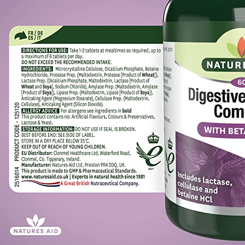 Natures Aid - Digestive Enzyme Complex [Audio CD] [Audio CD]