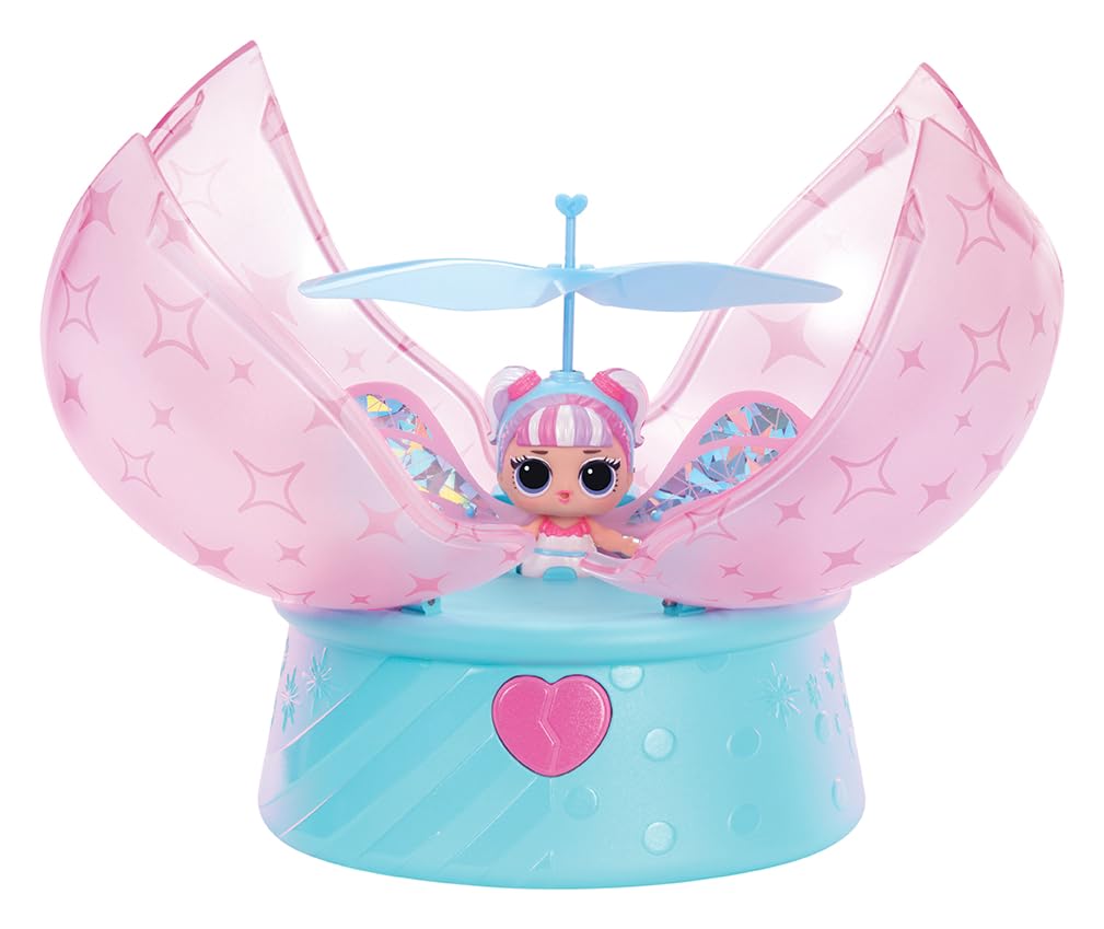 L.O.L. Surprise! Magic Flyers Fairies Tots - Snowflake - Flying Fairy Doll with Magic Wand, Flower-Shaped Packaging, Collectible Playset for Kids