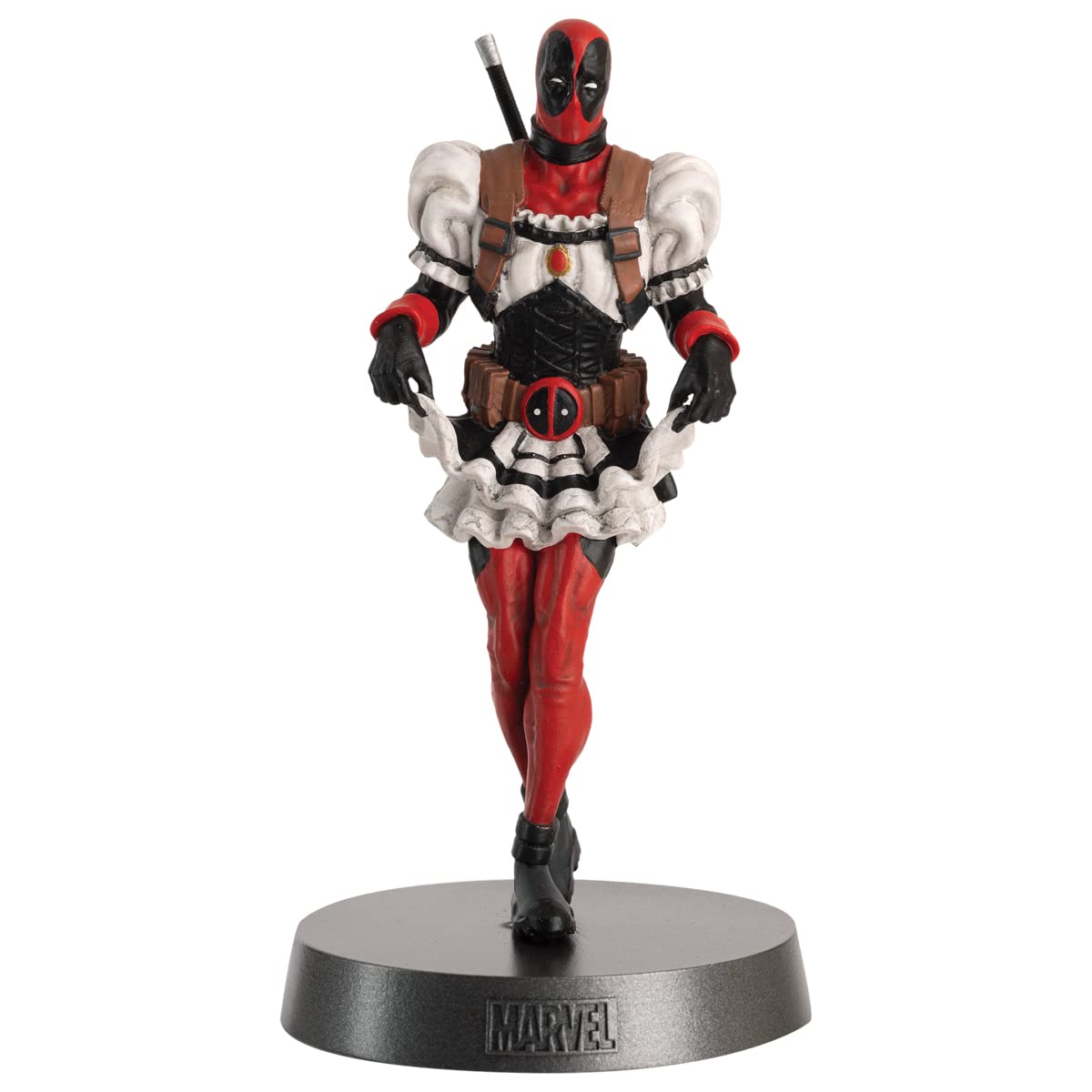 Hero Collector Eaglemoss Marvel Heavyweights Deadpool French Maid Metal Figurine | 1:18 Scale 1
