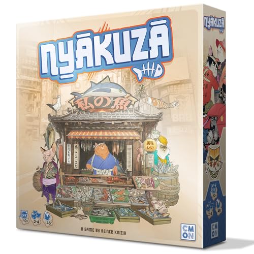 CMON Nyakuza Familienstrategiespiel – Ab 10 Jahren, 2–4 Spieler, 45 Minuten Spielzeit 4