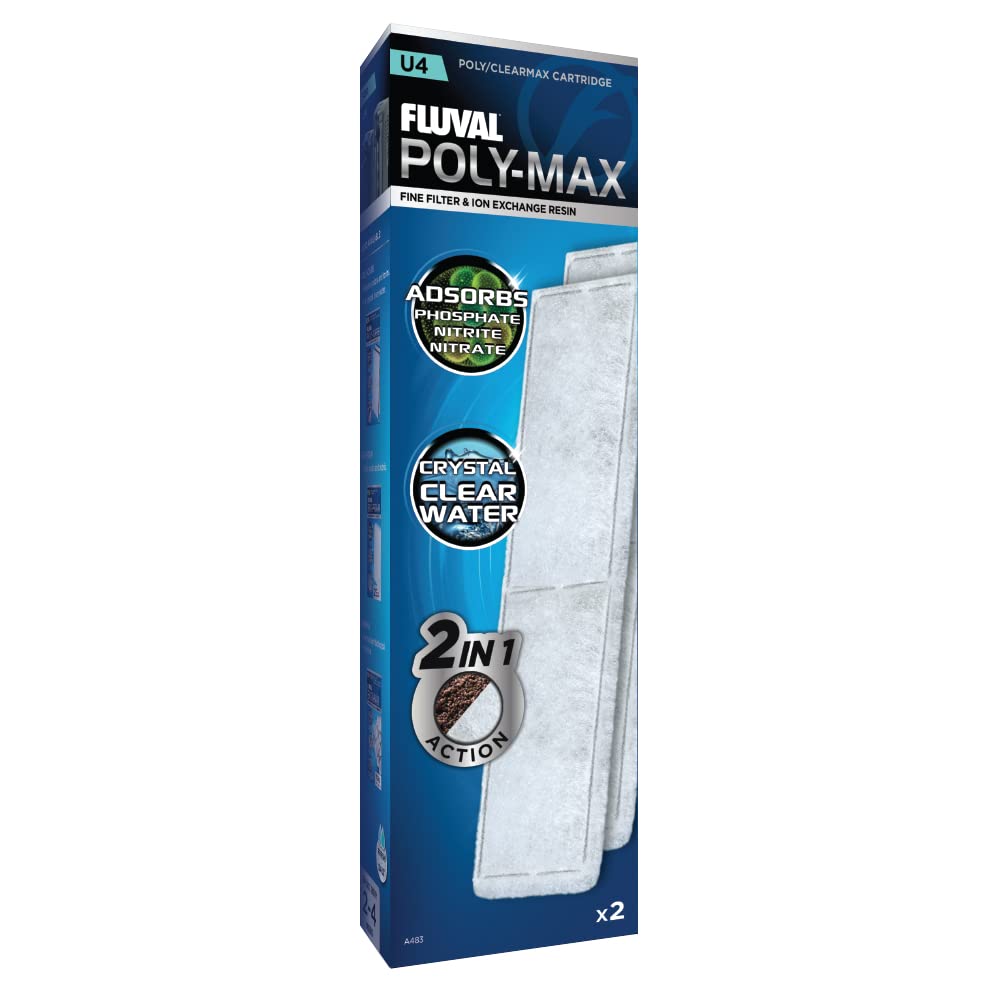 Fluval U4 Filter Clearmax Cartridge - Controls Algae & Odors | 2 Pieces