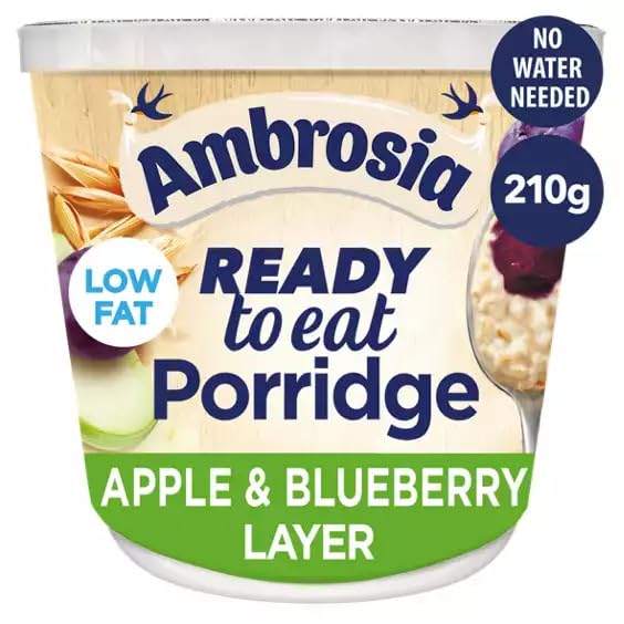 Ambrosia Apple & Blueberry Layered Porridge Pots - Pack of 6 | British Wholegrain Oats 3
