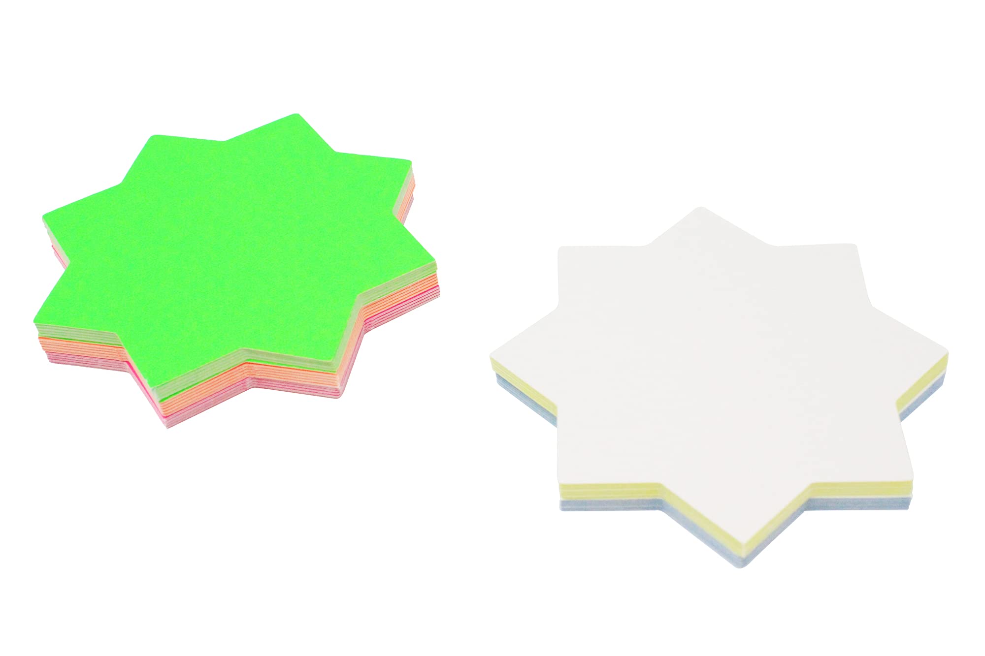 Bright Ideas Fluorescent Stars Message Signs - 3 Inch, Assorted Neon Colors, Pack of 50 3