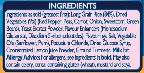 Batchelors Super Rice Golden Vegetable Flavour Low Fat Ready Meal, 90 g