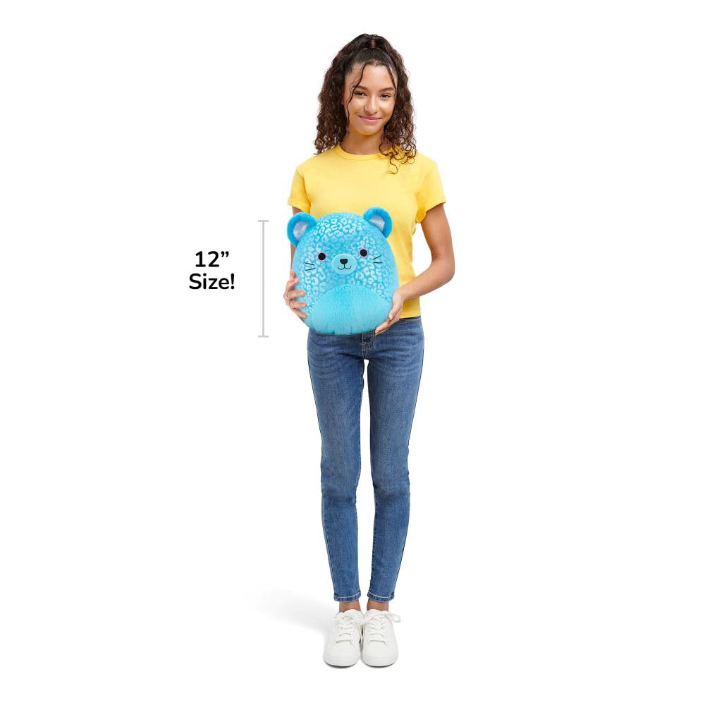 Squishmallows 12-Inch Sarge the Blue Jaguar Plush - Ultrasoft Stuffed Animal for Kids 3+ 4