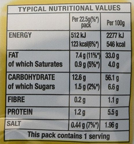 Walkers Wotsits Really Cheesy Snacks, 22.5g (Case of 32)