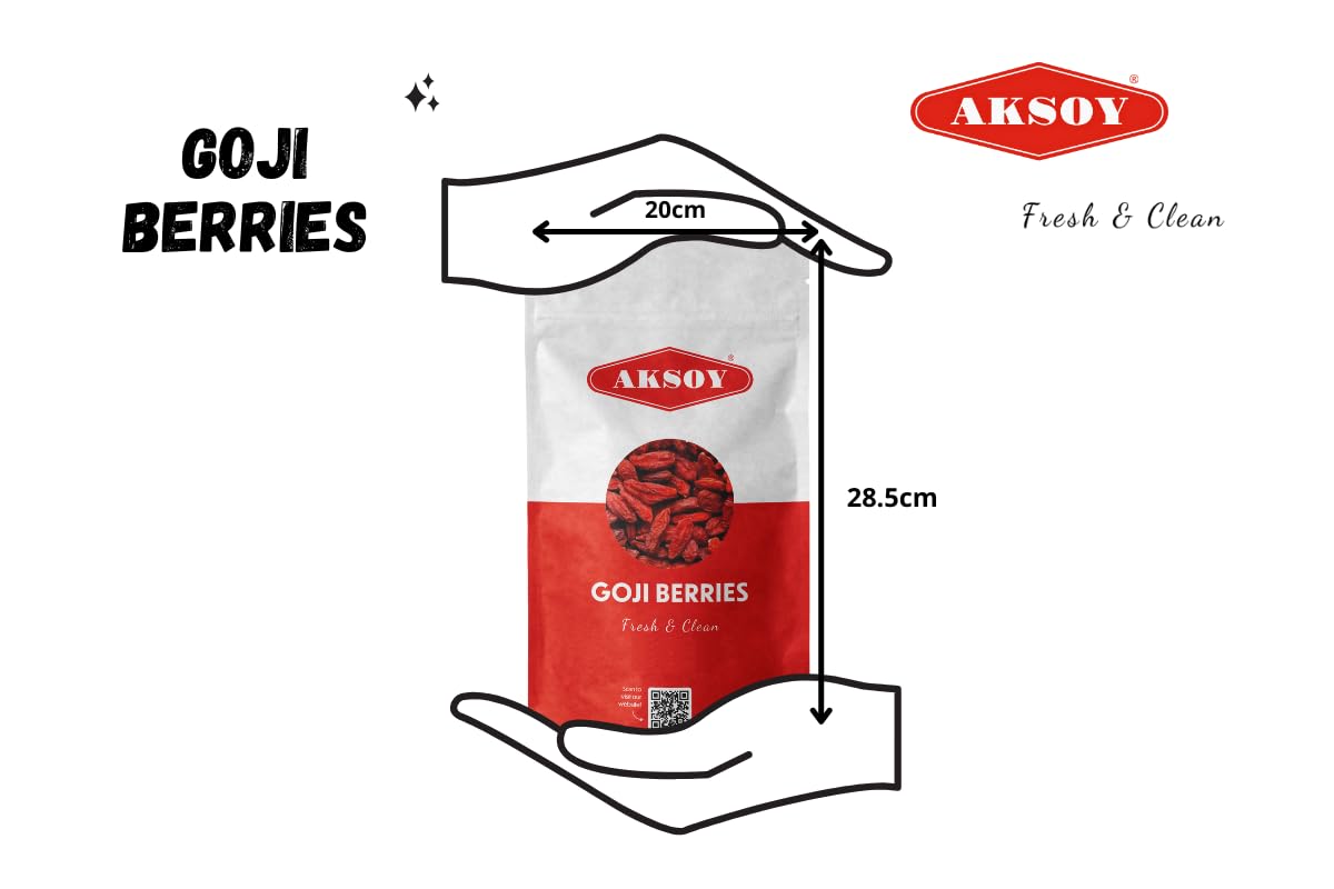AKSOY Goji Berries - Raw Sun-Dried Wolfberries | 1000g | Natural & Vegan 6