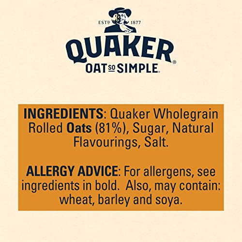Quaker Oat So Simple Big Bowl Golden Syrup, 6 Sachets (297.6 g)