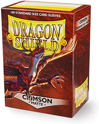 Dragon Shield Arcane Tinmen Matte Crimson 100 Protective Sleeves (ART11021)
