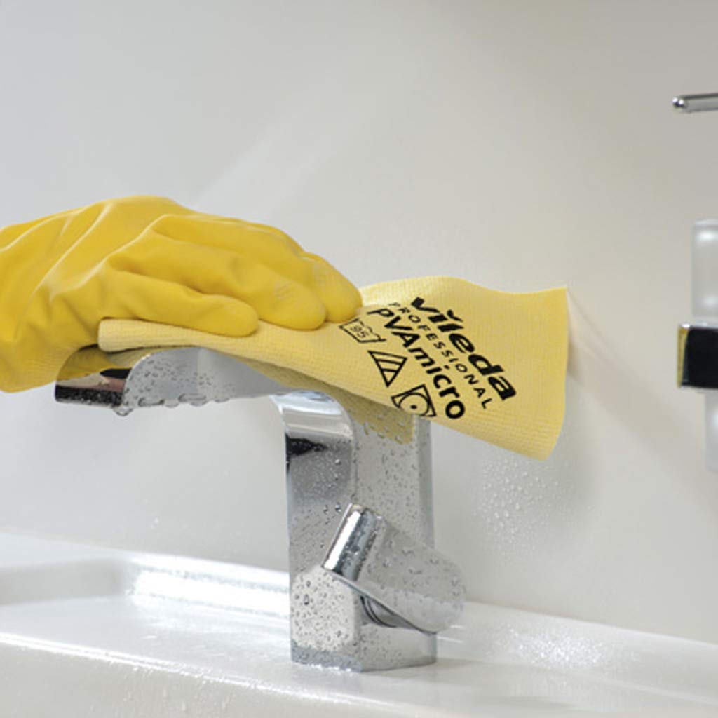 Vileda Professional PVAmicro Cloth, Yellow, Pack of 5 3