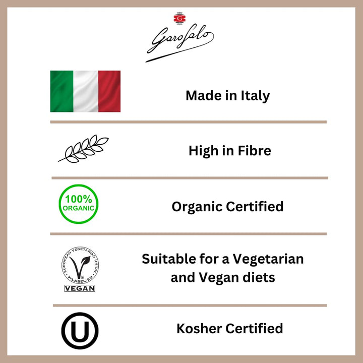 Garofalo Organic Wholewheat Penne Pasta, 500g