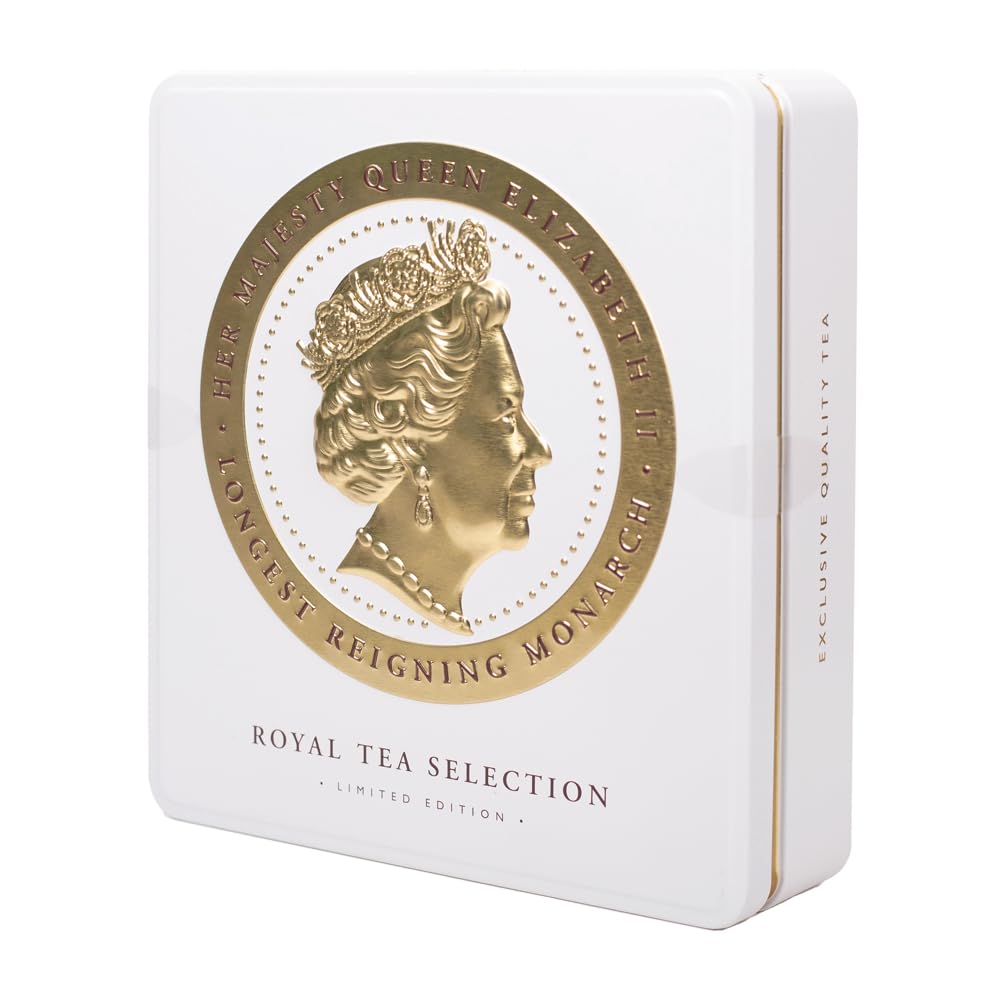 Ahmad Tea Royal Tea Selection Cameo Caddy - 32 Teabags | Ivory Caddy | Christmas Gift 2