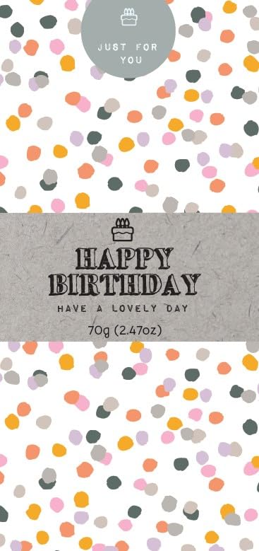 Just for You Happy Birthday Milk Chocolate Bar - 70g Bar 1