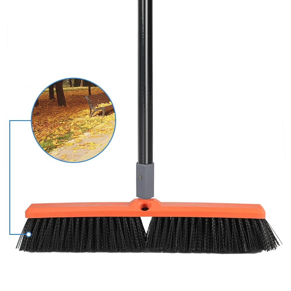 TreeLen 18 inch Push Broom Outdoor - Heavy Duty Broom for Driveways, Sidewalks, Garage, and Pool 3