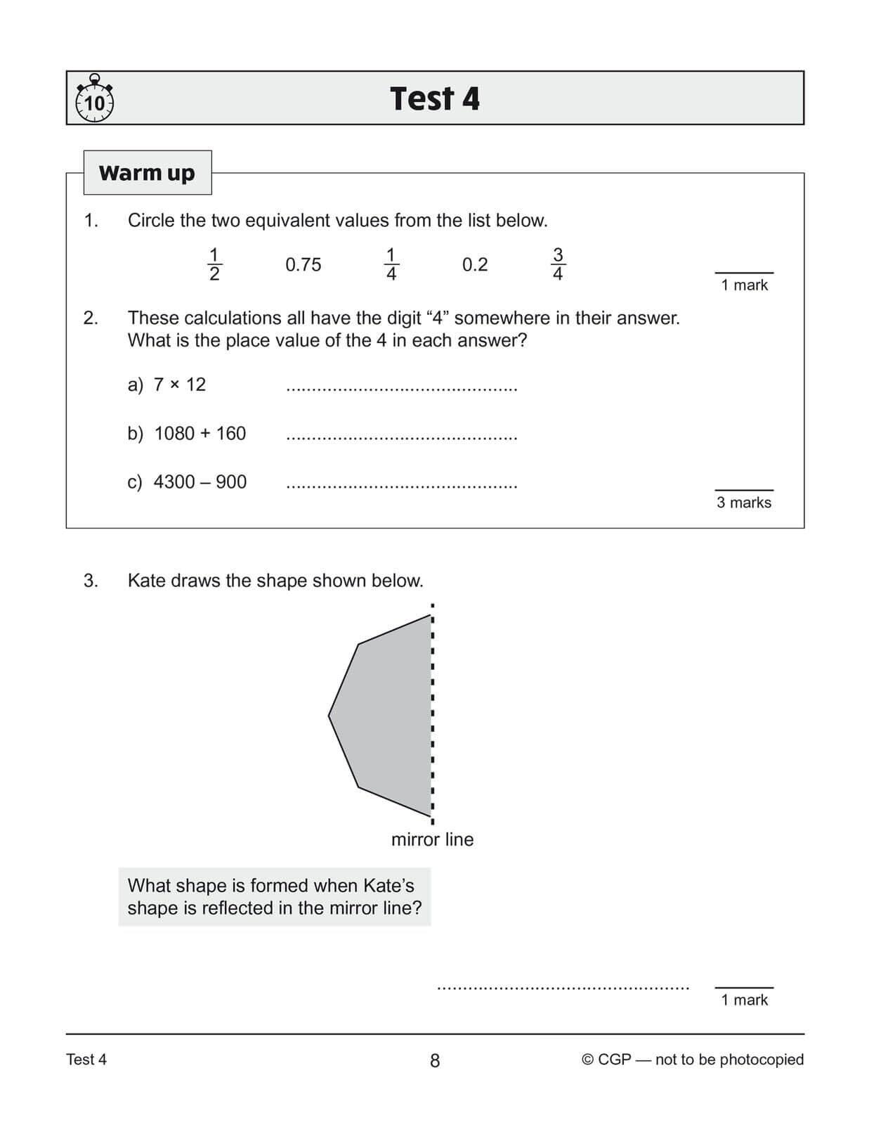 CGP New KS2 Maths 10-Minute Tests: Problem Solving - Year 5 | Paperback | Ages 8-10 4