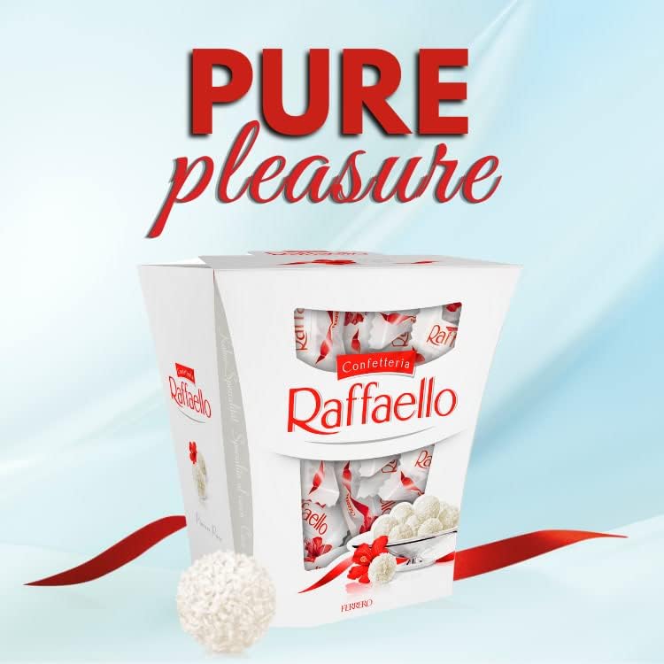 Ferrero Raffaello Pralinen – Schokoladengeschenk zu Ostern, Kokos- und Mandel-Leckereien, 230 g 5