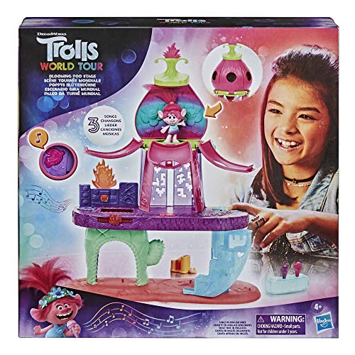 Trolls World Tour Blooming Pod Giocattolo musicale da palcoscenico per ragazze e ragazzi