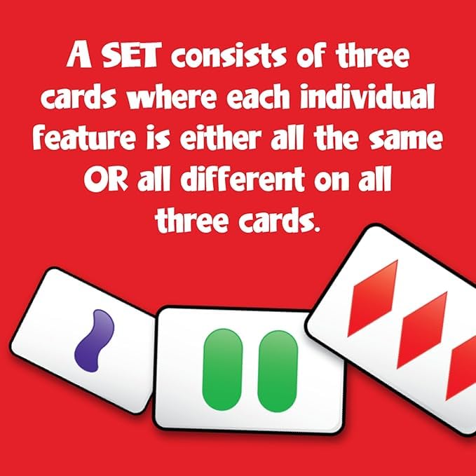 PlayMonster SET Card Game - Visual Perception & Logic Skills | 81 Cards | Age 6+ 3