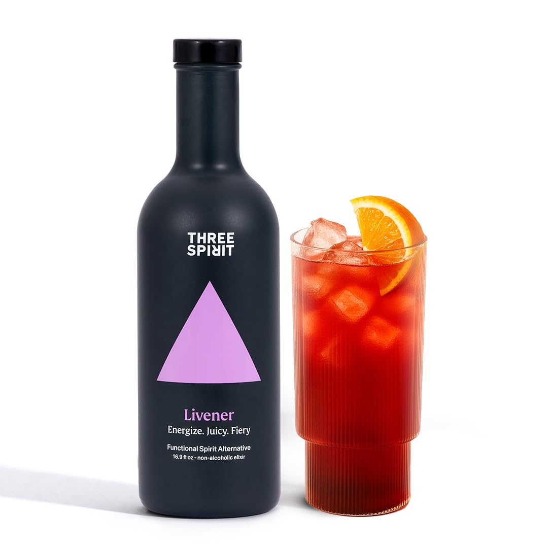 Three Spirit The Livener Non-Alcoholic Alternative Spirit - Energising & Euphoric | 50cl 1