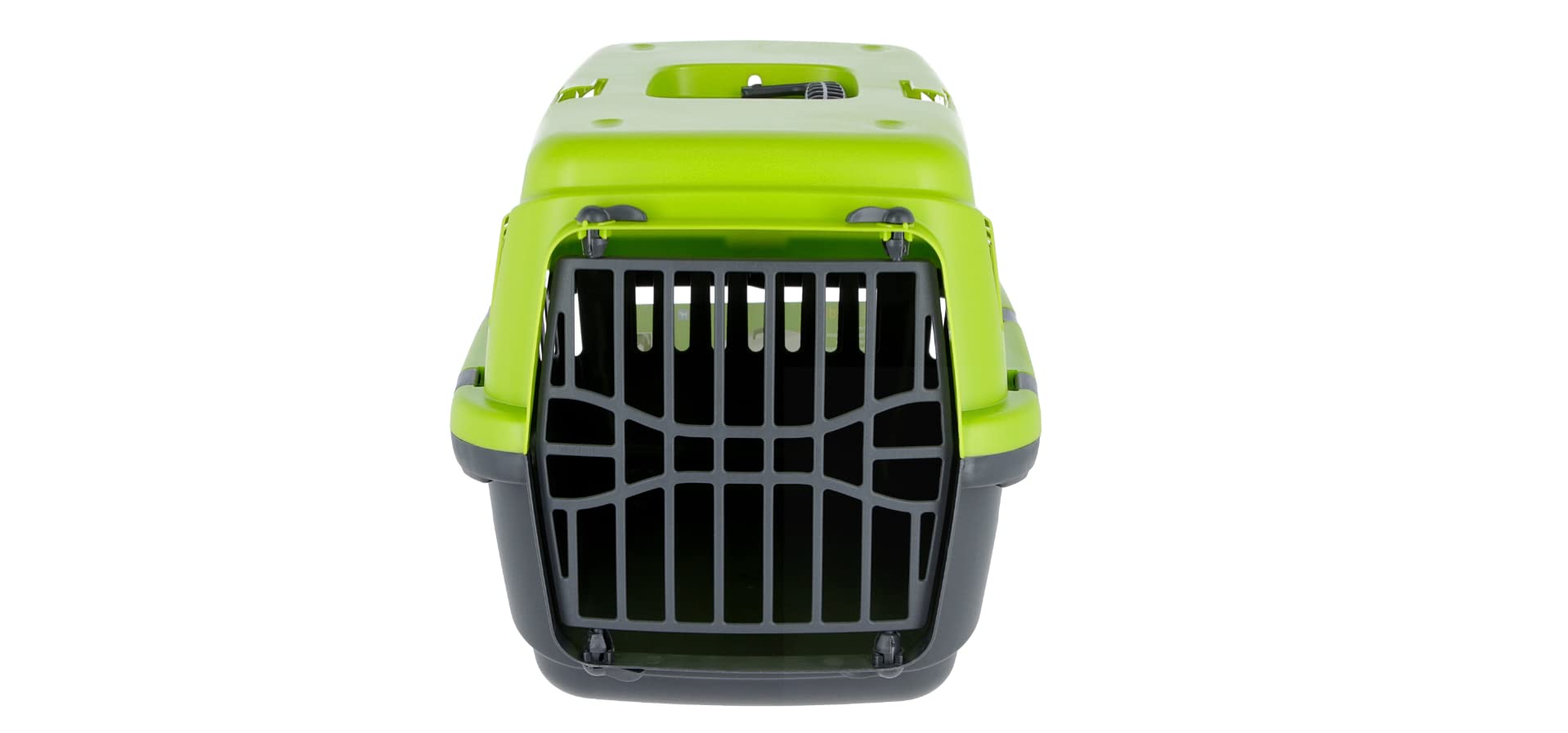 Kerbl Pet Transport Box Expedion with Plastic Door | 45x30x30 cm | Green/Dark Grey
