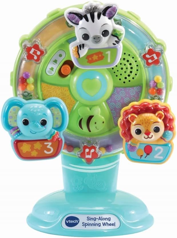 VTech Baby Sing Along Spinning Wheel - Interactive Musical Toy for Sensory & Motor Skills Development 1