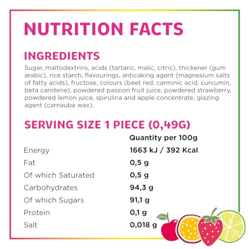 Tic Tac Fruit Adventure Mints - Cherry, Strawberry, Passion Fruit & Lime Flavors | 18g Pack of 24