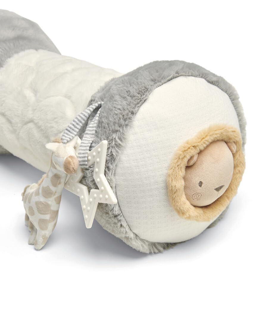 Mamas & Papas Tummy Time Roll - Supportive Soft Baby Pillow with Rattle for Early Development 8