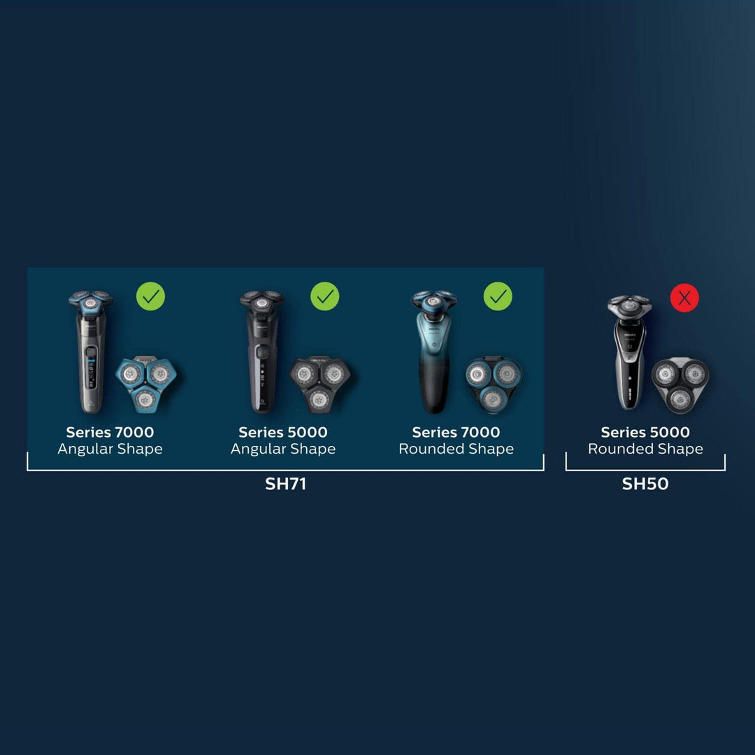 PHILIPS Series 7000 Precision Replacement Shaving Heads Accessories (SH71/50)