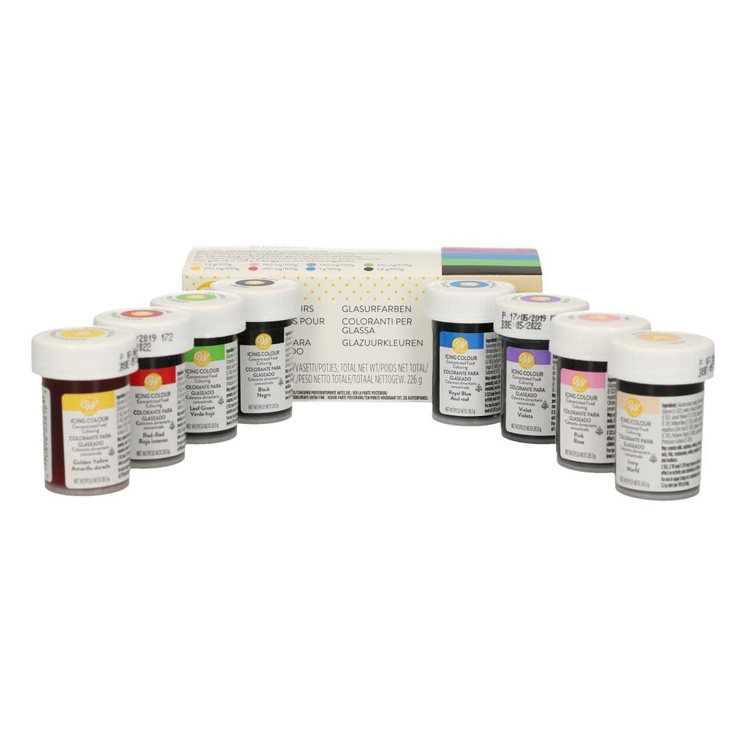 Wilton 8 Gel Icing Colour Set - 8 x 28.3g Jars