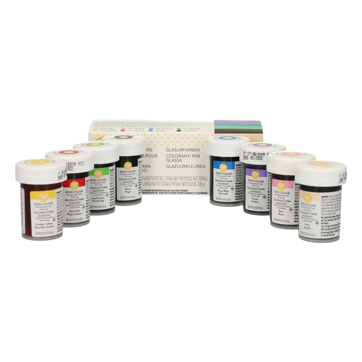 Wilton 8 Gel Icing Colour Set - 8 x 28.3g Jars