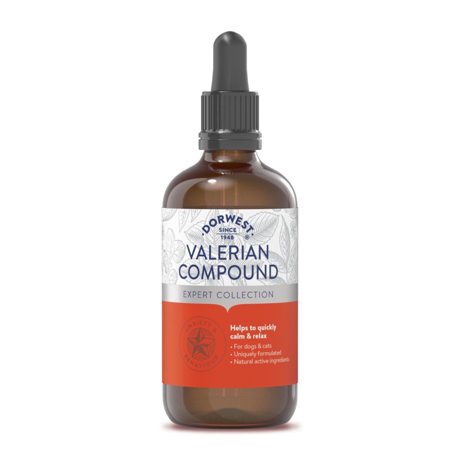 DORWEST HERBS Valerian Compound for Dogs and Cats - Fast-Acting Calming Liquid | 100 ml