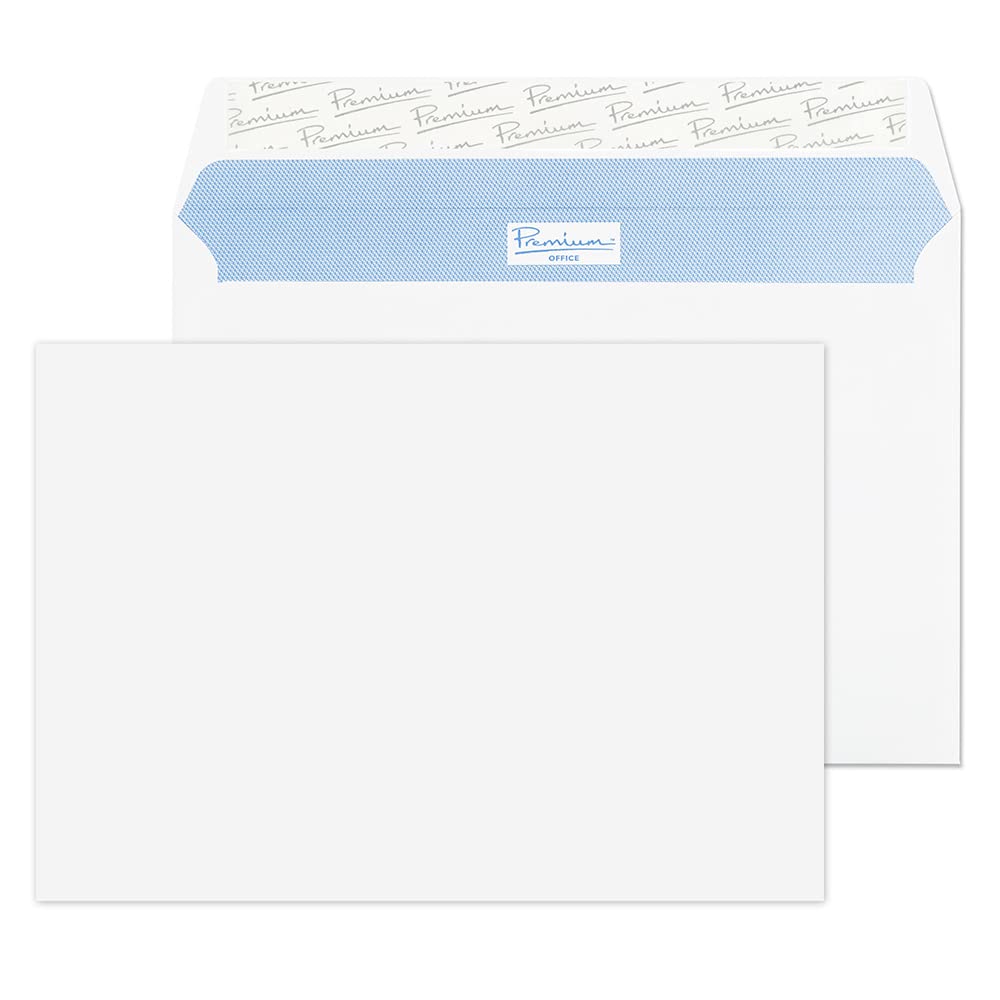 Blake Premium Office C5 Wallet Envelopes 162 x 229 mm 120 gsm Ultra White Wove Peel & Seal - Pack of 50 1
