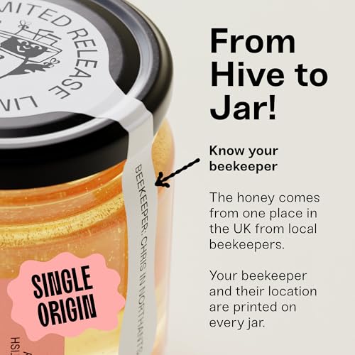 Black Bee Honey - Starflower Honey Pure British Borage Light Sweet and Floral