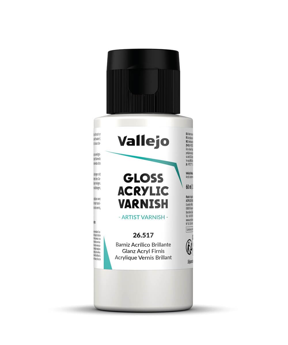 Vallejo Liquid Varnish - 55ml Gloss - Acrylic Model Finish for Hobbyists 1