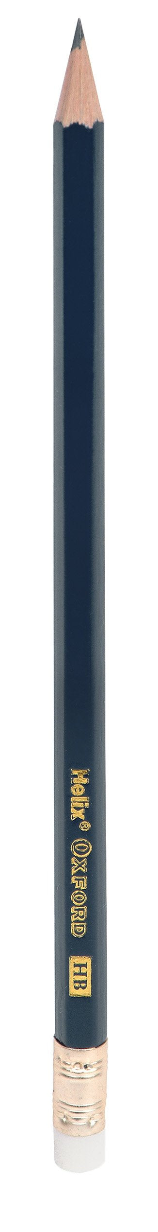 Helix Oxford HB Pencils - 12 Pack with Eraser Tip | Pre-Sharpened | Ideal for Writing & Drawing 2