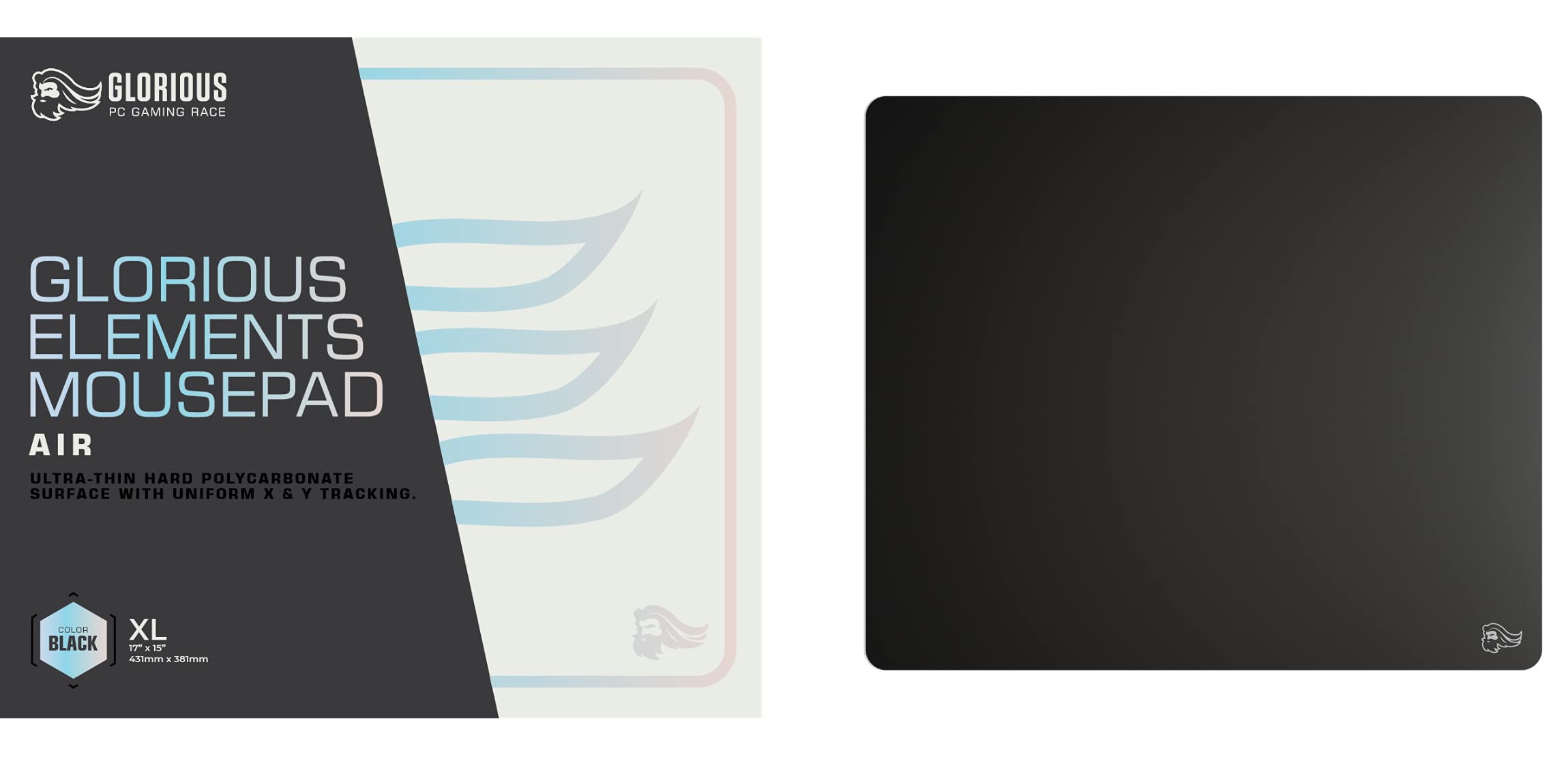 Glorious PC Gaming Race Elements AIR Ultra-Fast Hard Gaming Mousepad 12