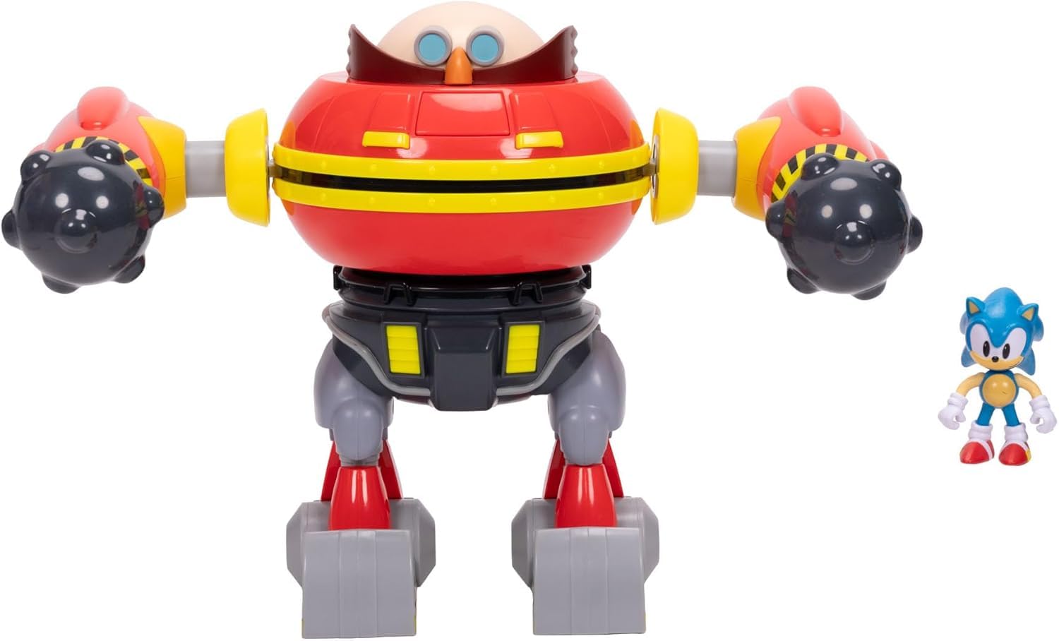Sonic The Hedgehog Giant Eggman Robot Battle Set - Action Figures Playset for Kids 2