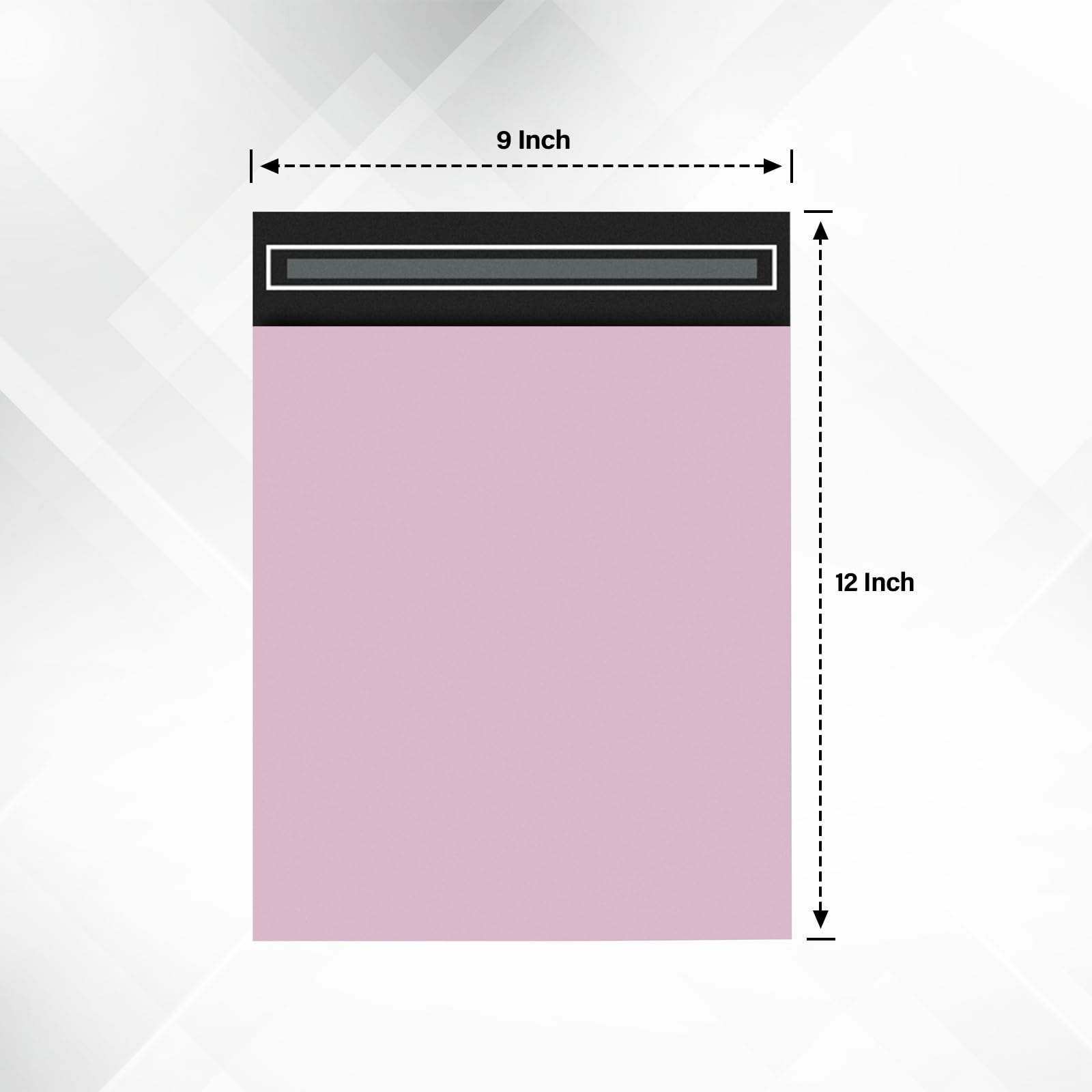 delka Pink Poly Mailer Bags - Tear-Resistant, Self-Sealing Shipping Envelopes | 9x12, 50 Pack 2