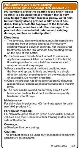 HG Laminate, Vinyl & PVC Protector - Protective Coating for Hard Floors | 1L 5