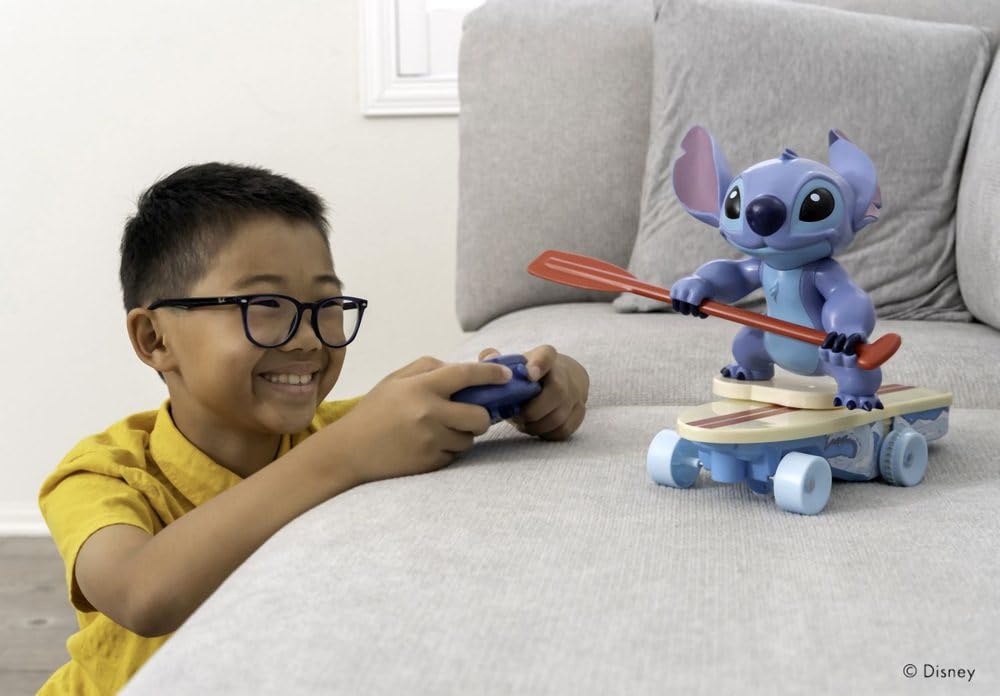 Jada Disney RC Stitch Surfer - 360° Rotation & Self-Rising - Ages 3+ 5