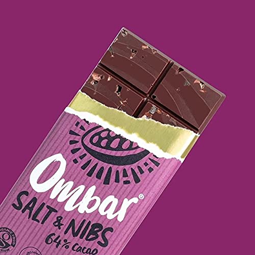 Ombar Salt & Nibs 64%, Vegan, Organic, Fair Trade Chocolate Bar 2