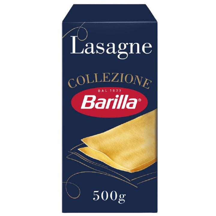 Barilla Lasagne Sheets – Authentic Italian Pasta Made with Durum Wheat – 500g