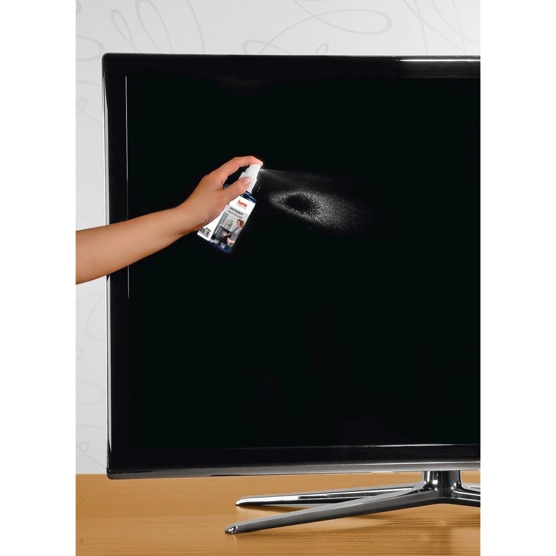Hama LCD/TFT Screen Cleaning Gel - 200 ml | Anti-Static | Includes Washable Microfibre Cloth 2